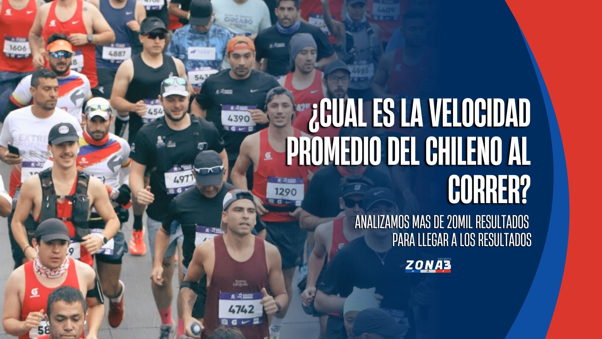 ¿Cuál es la velocidad promedio del Chileno al correr?